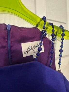 Linda Segal Beaded straps cocktail dress Sz 4